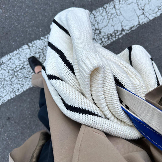 Jenni Kayne customer with Chloe Crewneck