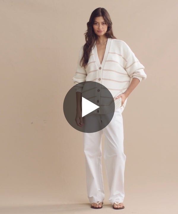 Model wearing Chloe Cardigan.